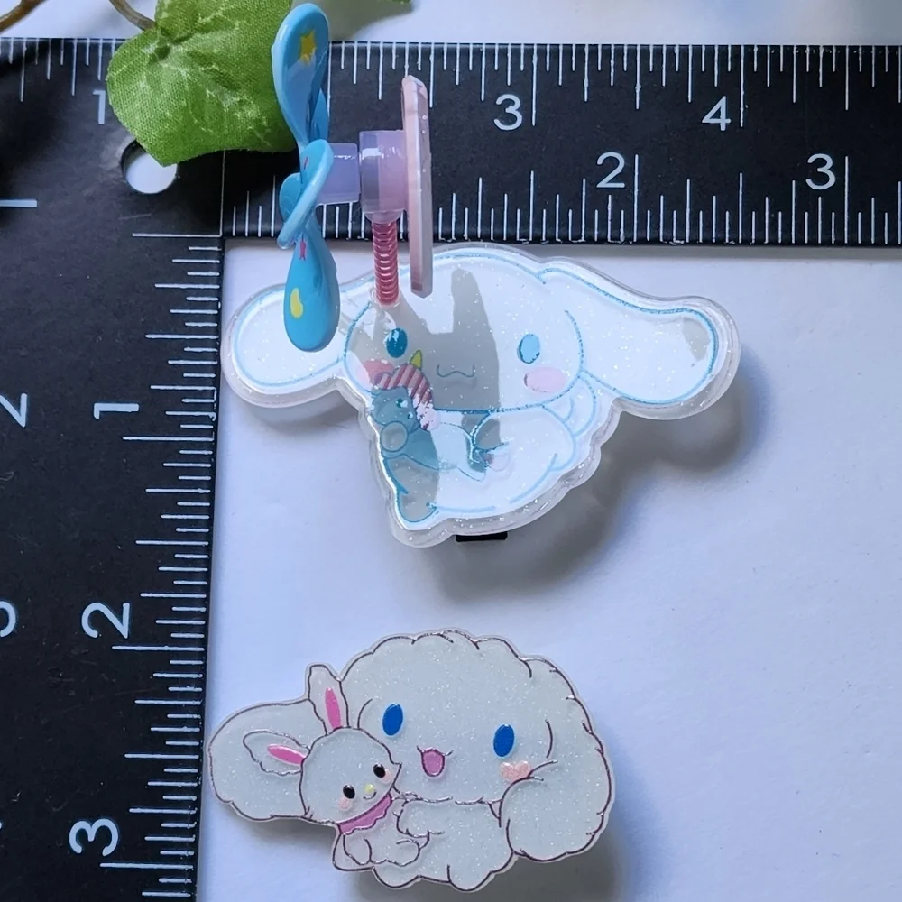 Cinnamon Roll My Melody Spinner Hair Clips and Hair Ties